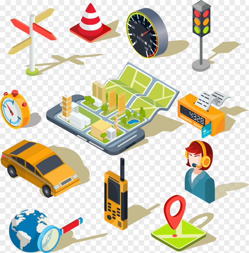 Mobile Map APP Icon Application Software App PNG