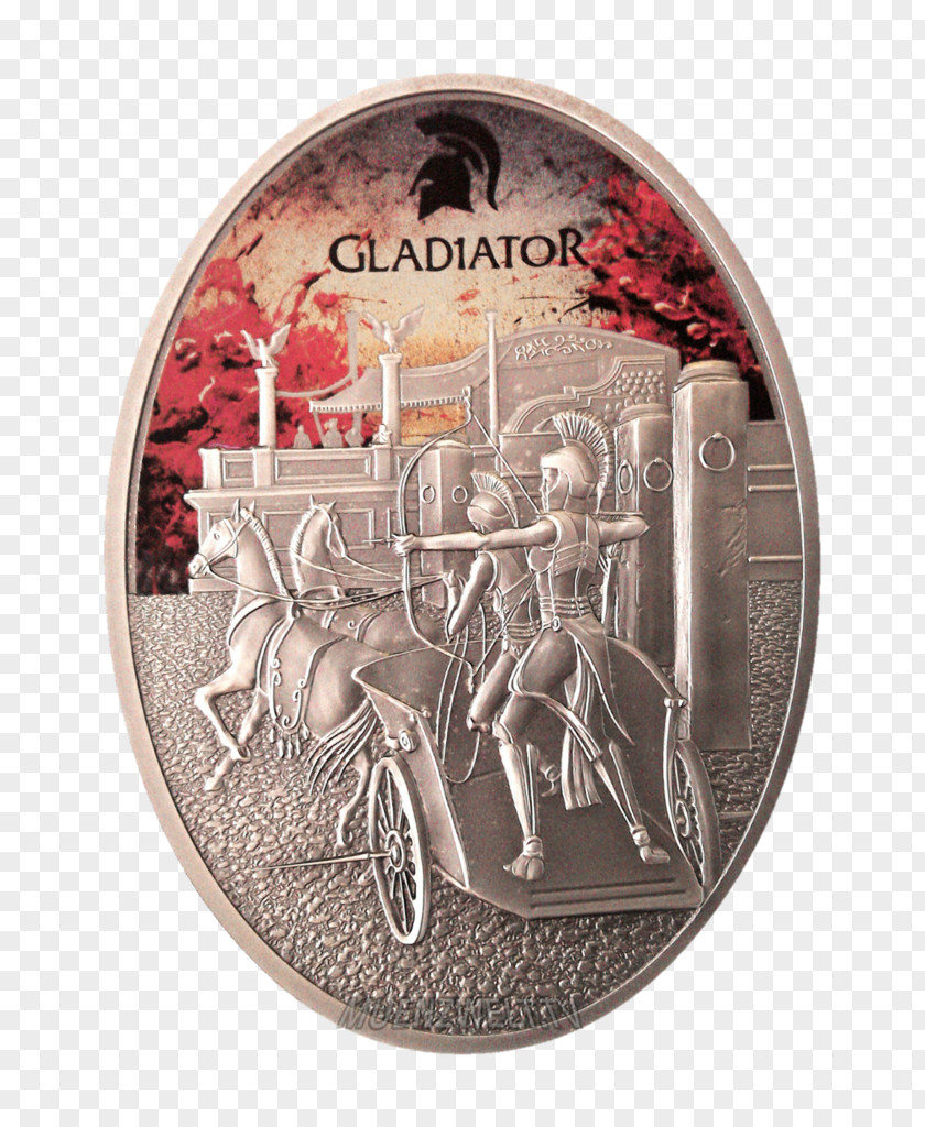 Gladiator Chariot Silver Coin Fiji PNG