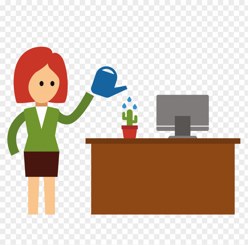 The Woman Who Is Watered Businessperson Office PNG