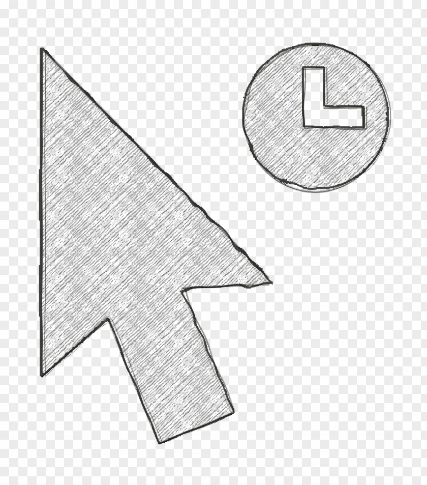Working Cursor Icon Arrows Generic Fill PNG