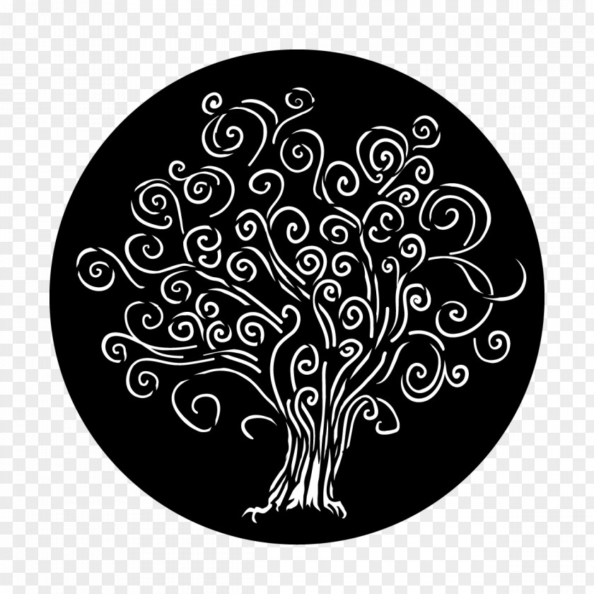 Curly Grass Pattern Visual Arts Circle Tree Gobo PNG