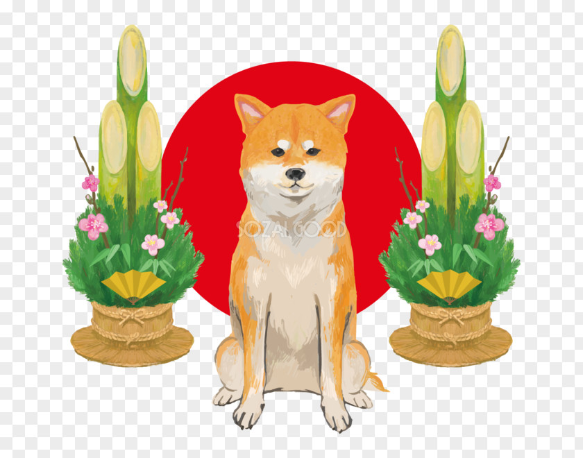 Dog Breed Japanese New Year Rooster Kadomatsu PNG