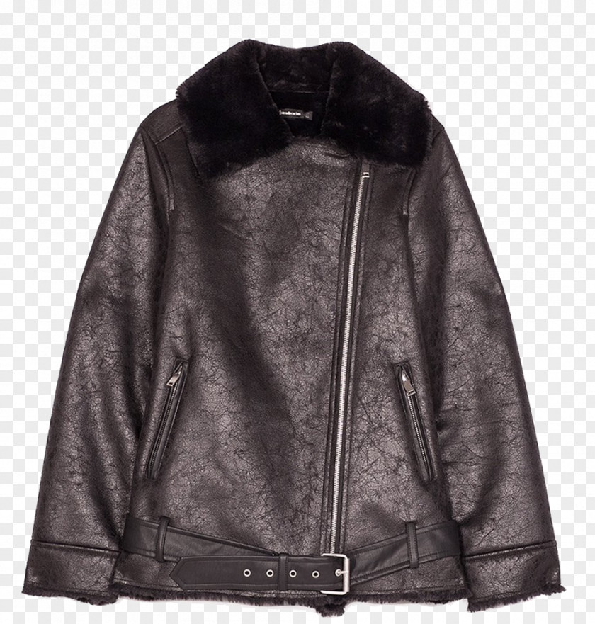 Jacket Leather Coat Stradivarius Fashion PNG