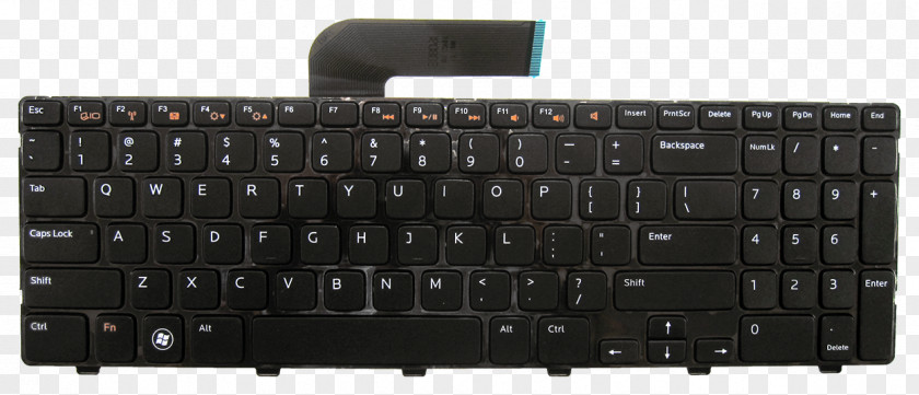 Laptop Computer Keyboard Numeric Keypads Space Bar Dell PNG