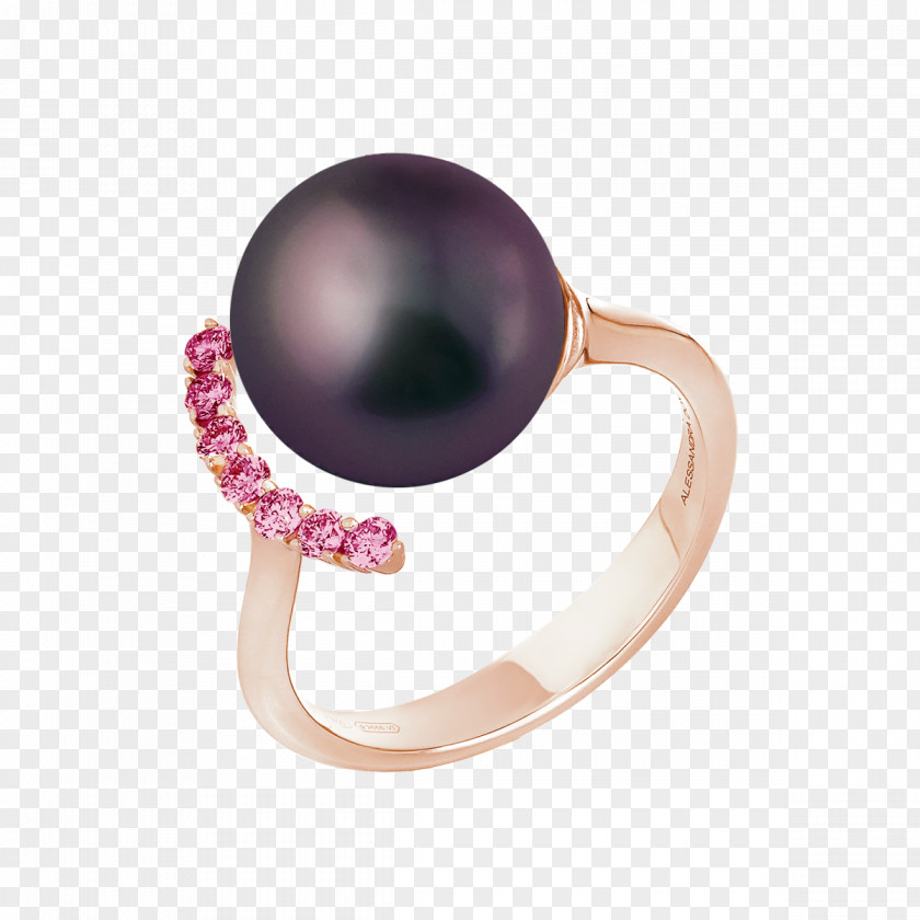 Ring Amethyst Pearl Carat Diamond PNG