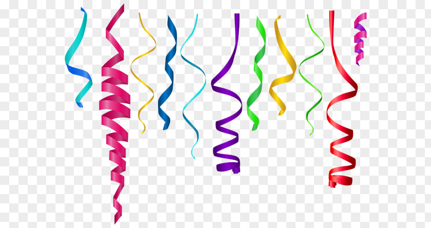 Colorful Flowing Ribbons Awareness Ribbon Clip Art PNG