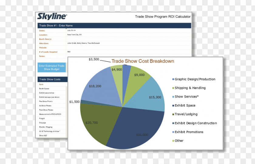 Exhibit & Trade Show Displays Calculator Tool IndustryBrazil Skyline Entourage PNG