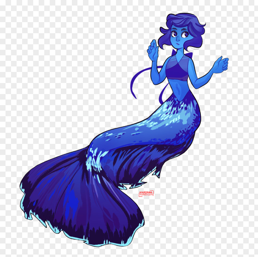 Lapis Lazuli Mermaid Illustration Cobalt Blue Costume Design Organism PNG