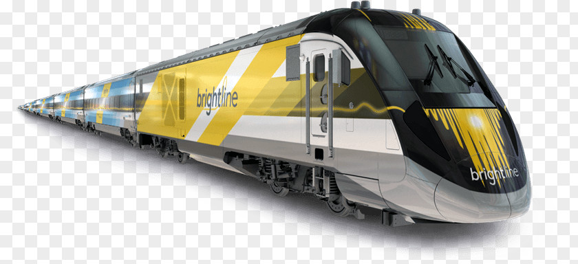 Train Fort Lauderdale Brightline Station Rail Transport Tri-Rail PNG