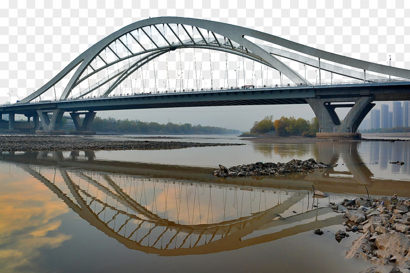 Deep Yellow River Bridge In Lanzhou Yangtze Arch PNG