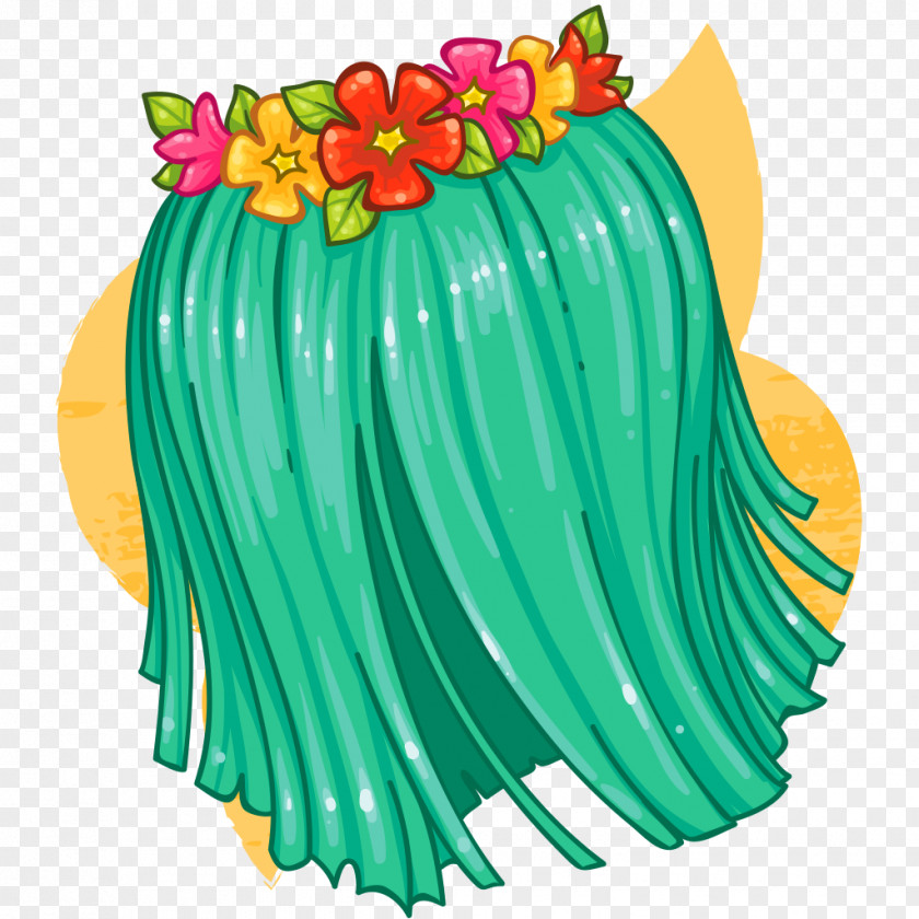Grass Skirt Hula Clip Art PNG