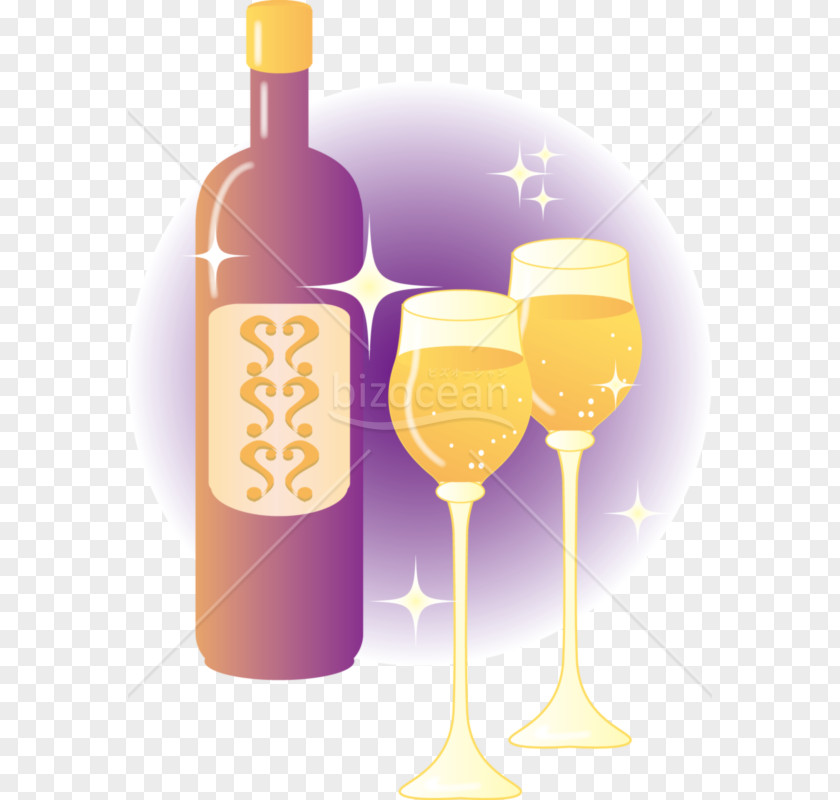 Wine Cocktail Glass Bottle White PNG