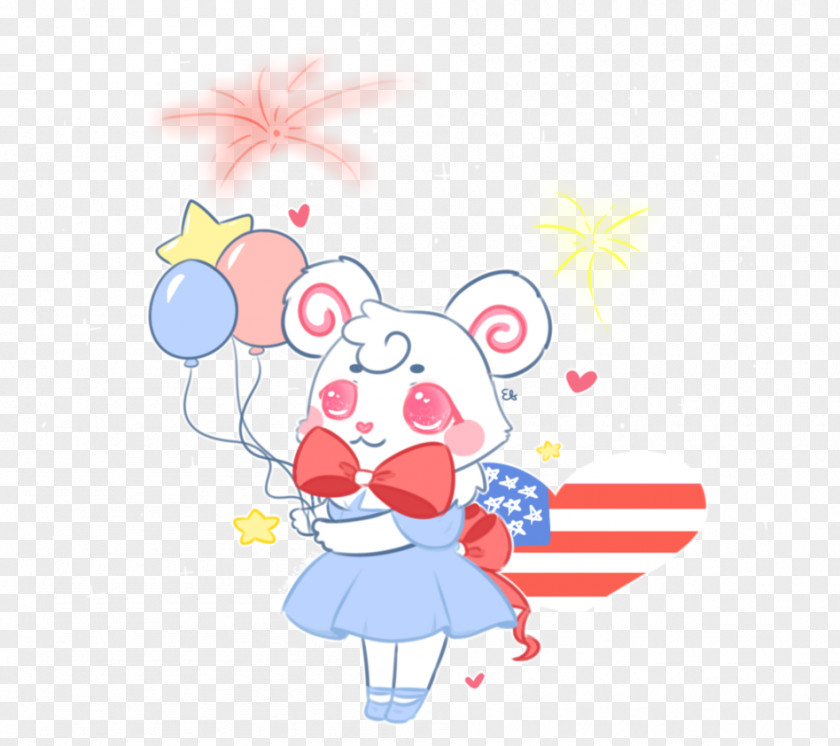 Happy 4th Of July Vertebrate Nose Balloon Clip Art PNG