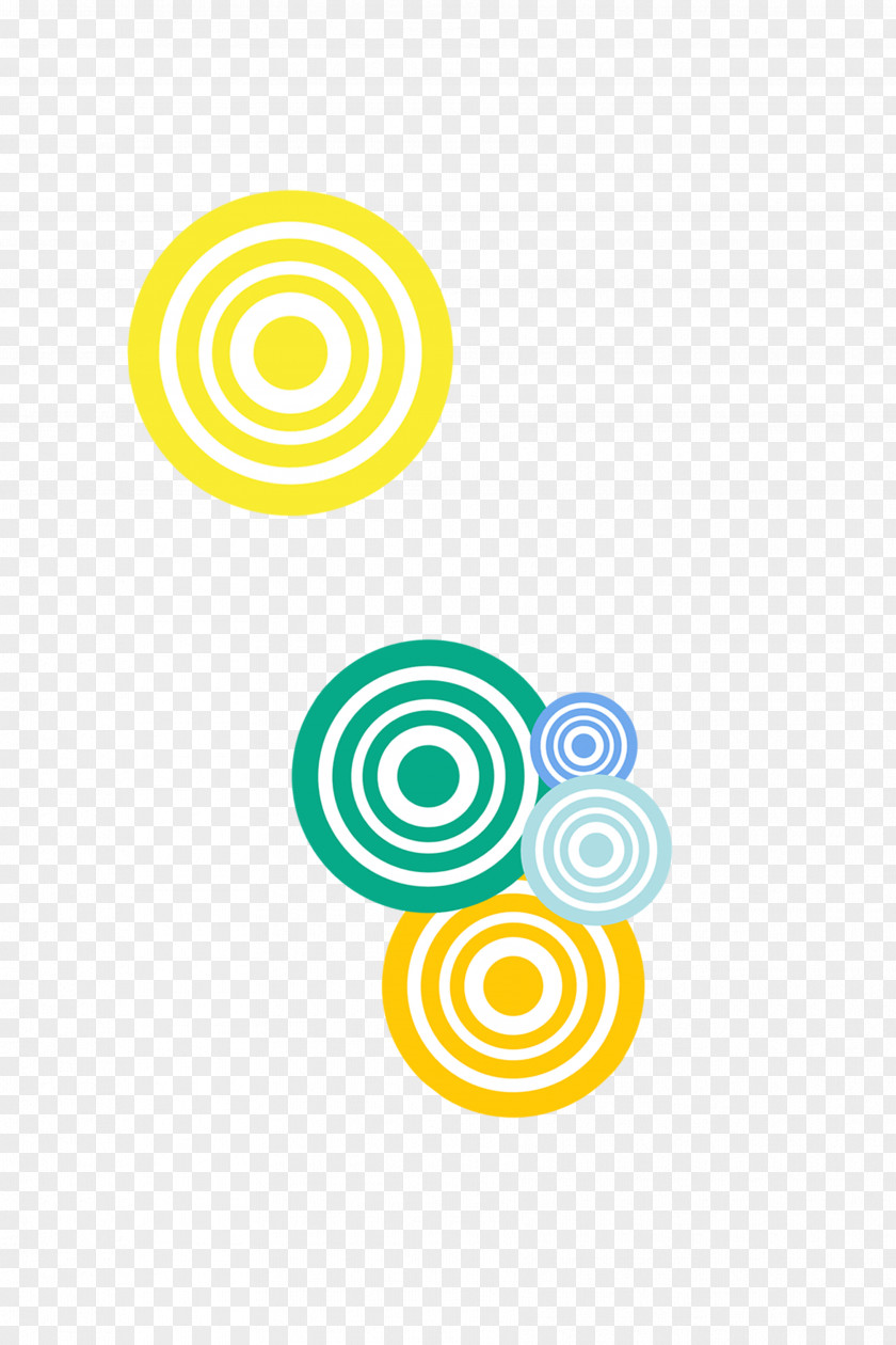 Multicolor Stripe Circle PNG