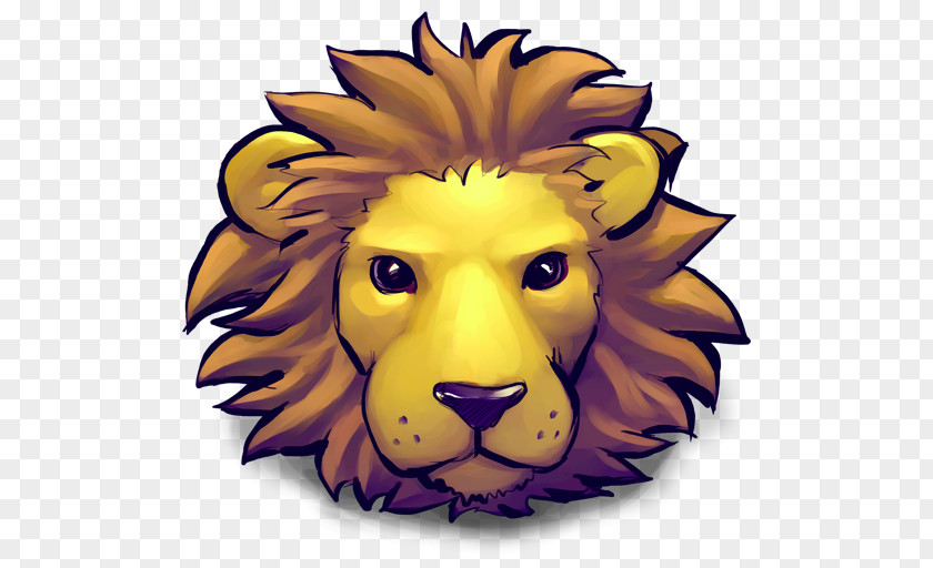 Young Lion Head Flower Art Big Cats Clip PNG