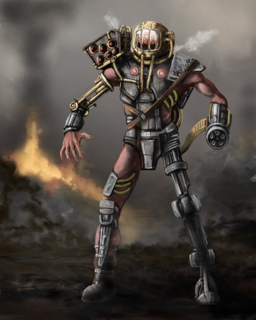 Cyborg Art Steampunk DeviantArt PNG