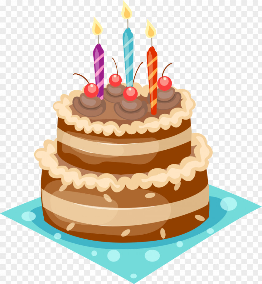 Funky Birthday Cake Chocolate Cupcake Clip Art PNG