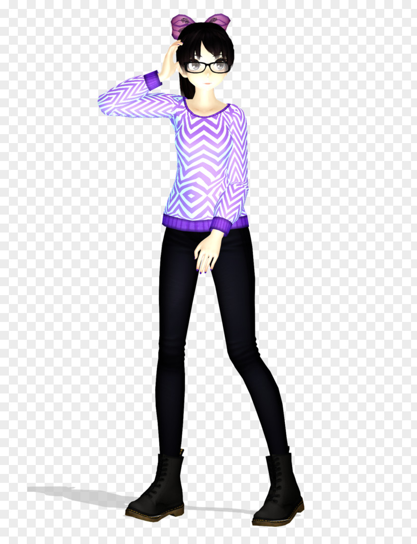 Mmd Leggings Pattern Sleeve Costume PNG