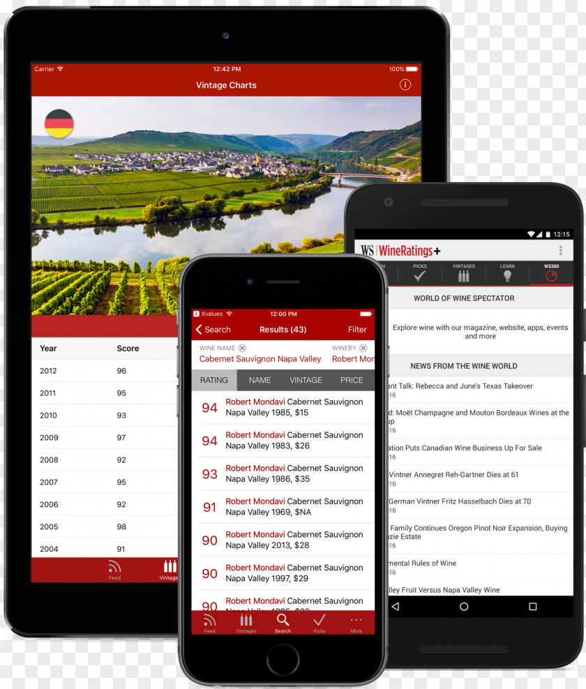 Wine Spectator Smartphone Distilled Beverage Rating PNG