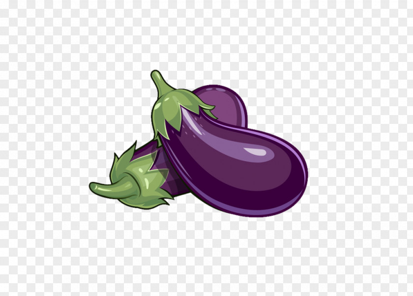 Hand-painted Eggplant Vegetable Drawing Illustration PNG