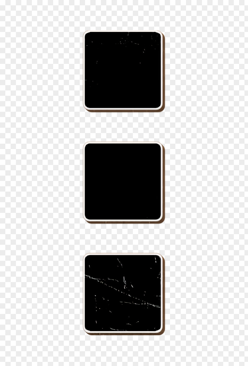Interface Icon Button Of Three Vertical Squares Menu PNG