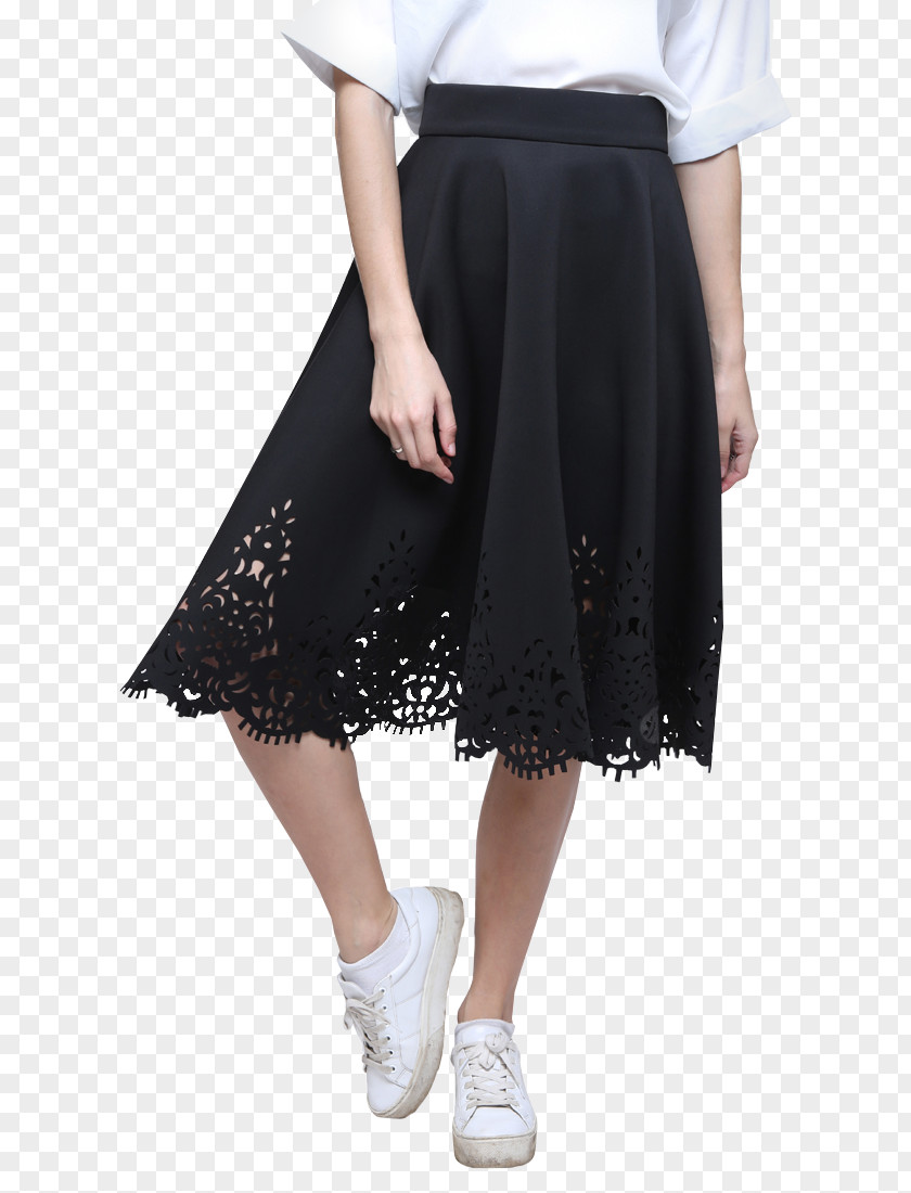 Laser Clothing Skirt Waist Shoe Black M PNG