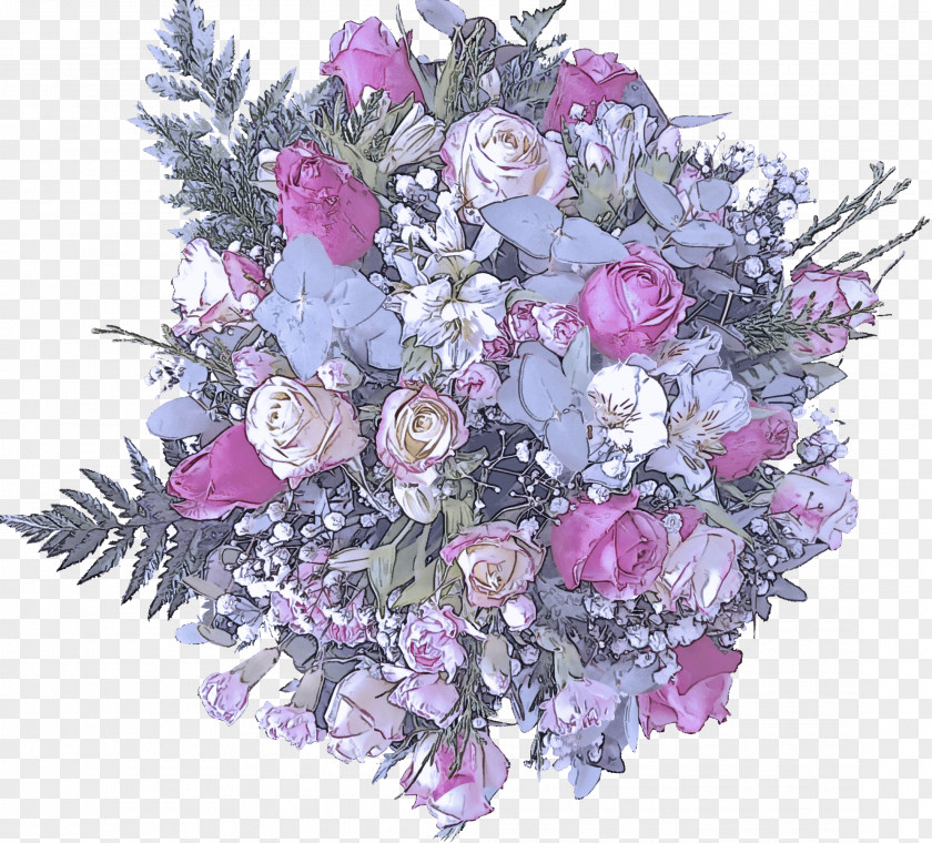 Purple Flower Wreath PNG