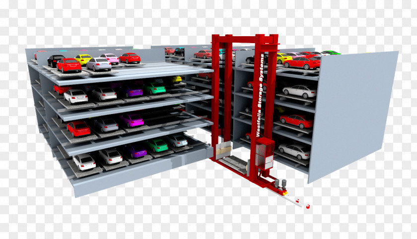 Carbon Fire Car Parking System Automated Garage PNG