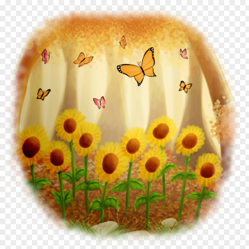 Castle Scenery Sunflower M Insect Pollen Pollinator Close-up PNG