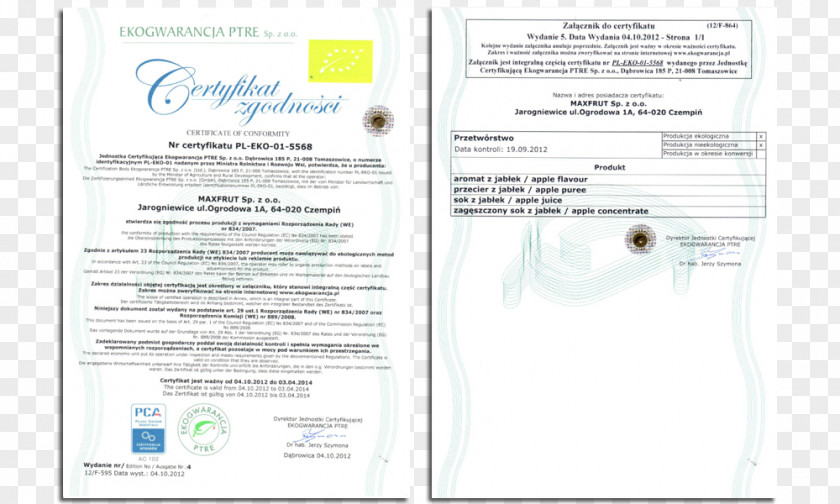 Certyfikat WzÃ³r Paper Brand Font PNG