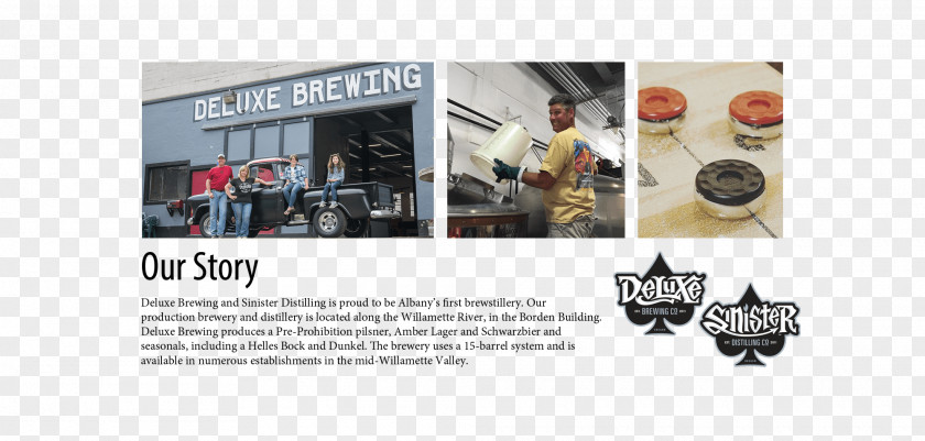 Our Story Deluxe Brewing Company Beer Distillation Pilsner Whiskey PNG