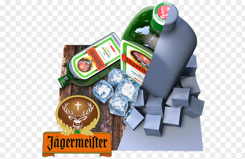 3d Illusion Jägermeister Food PNG