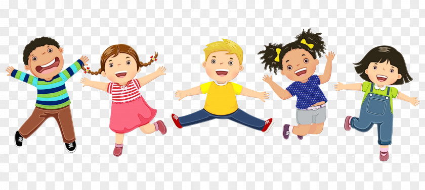 Playing With Kids Youth Cartoon People Social Group Child Fun PNG
