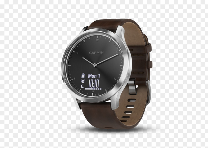 Silver Garmin Vívomove HR Ltd. Smartwatch GPS Watch PNG