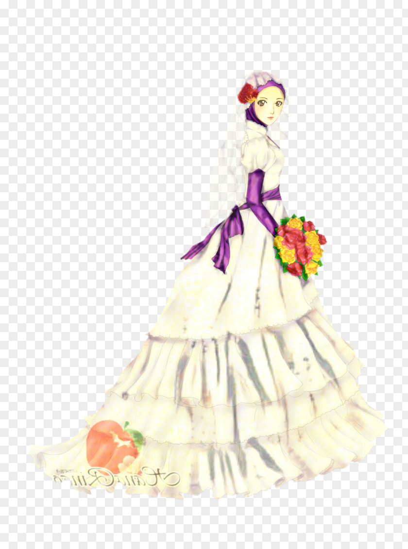 Wedding Dress Fashion Design PNG