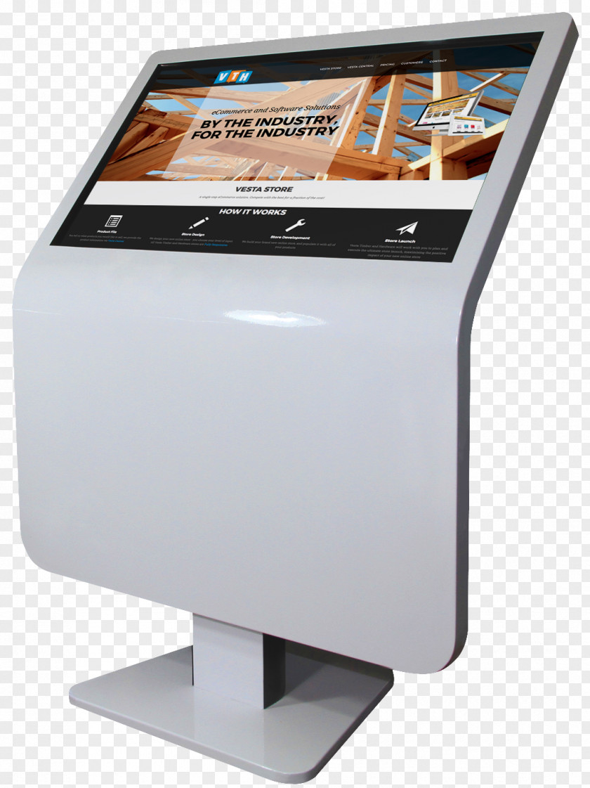 Digital Signage Interactive Kiosks Signs Touchscreen PNG