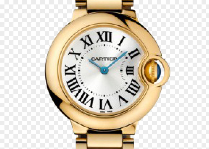 Gold Ballon Cartier Bleu Watch Tank Jewellery PNG