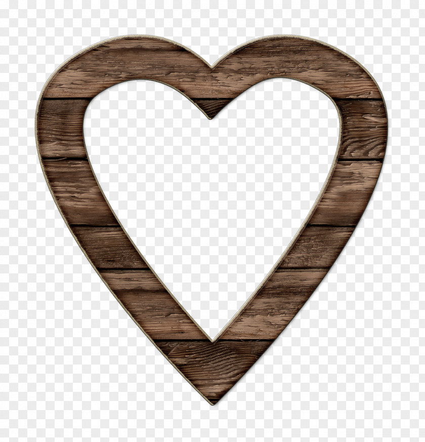 Love Wood Heart Picture Frames Photography PNG