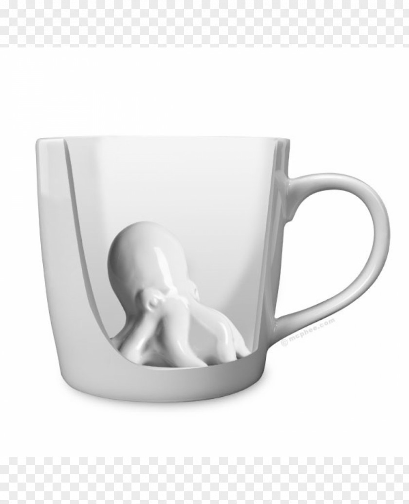 Mug Octopus Coffee Cup Ceramic PNG