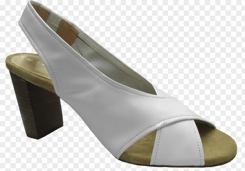 Sandal White Court Shoe Clog PNG