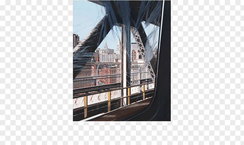 American Dream Manhattan Bridge Realism Art Painting PNG