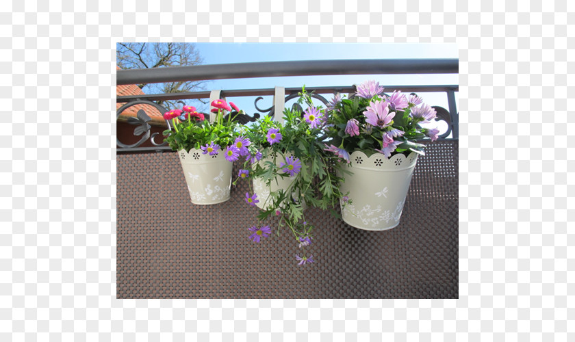 Balcony Flower Box Floral Design Flowerpot Artificial Bouquet PNG