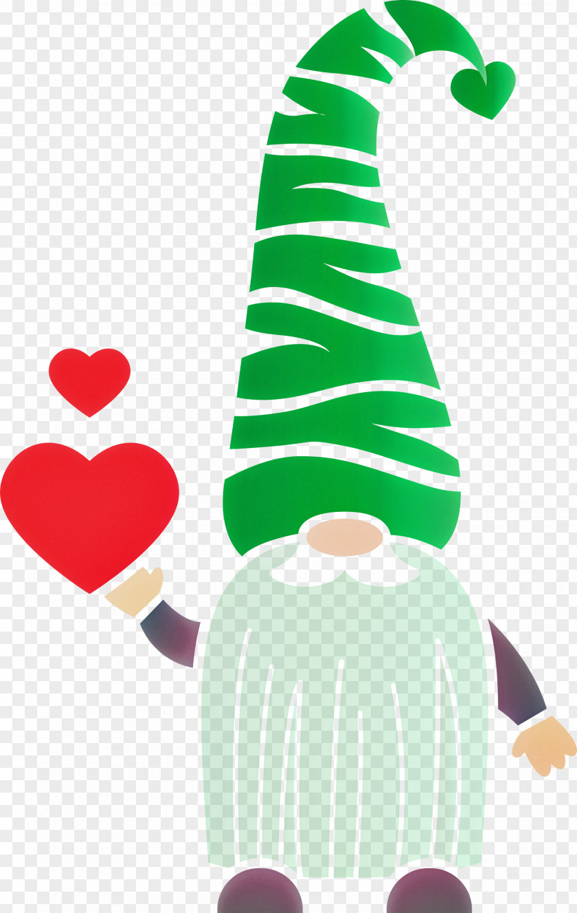 Gnome Loving Red Heart PNG