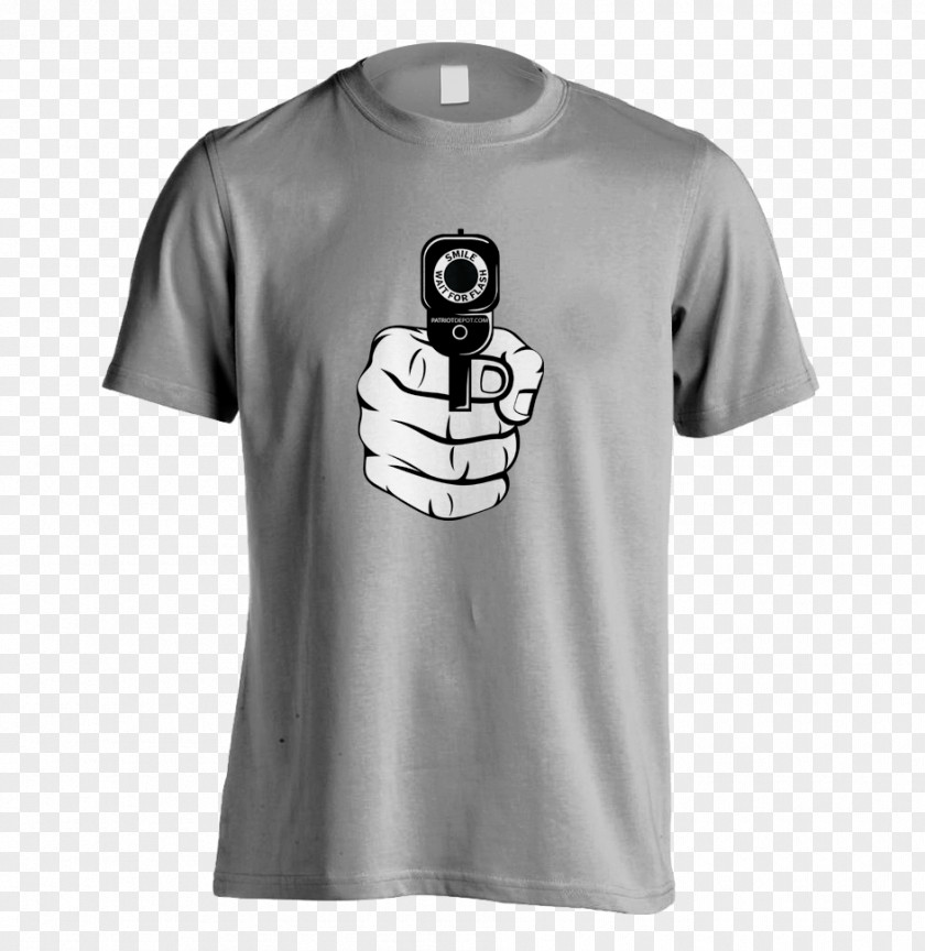 Hand-painted T-shirt Clothing Gun Sleeve PNG