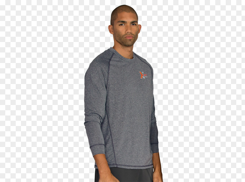 Heather Charcoal Long-sleeved T-shirt Sweater PNG