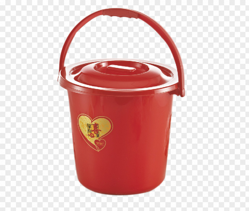 Red Bucket Lid PNG