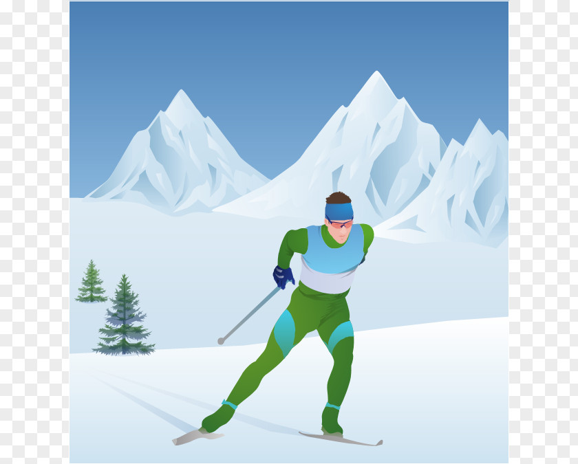Ski Slope Cliparts 2014 Winter Olympics Alpine Skiing At The Sport Cross-country PNG