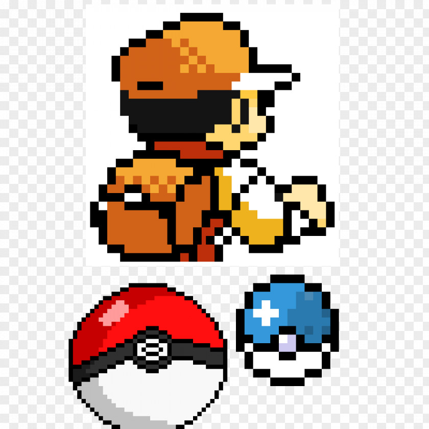 8 Bit Character Pokémon Red And Blue Yellow Sprite Ash Ketchum PNG