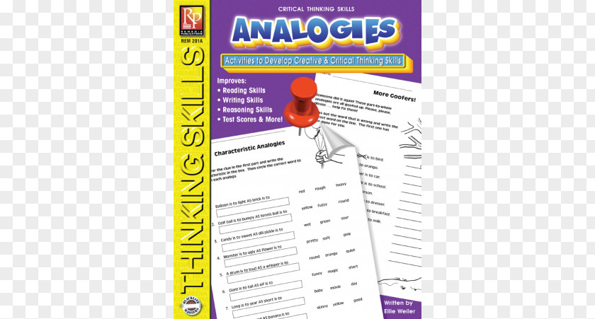 Critical Thinking Basic Skills Analogies-B Math Word Problems Book 2 -: Decimals And Percents PNG