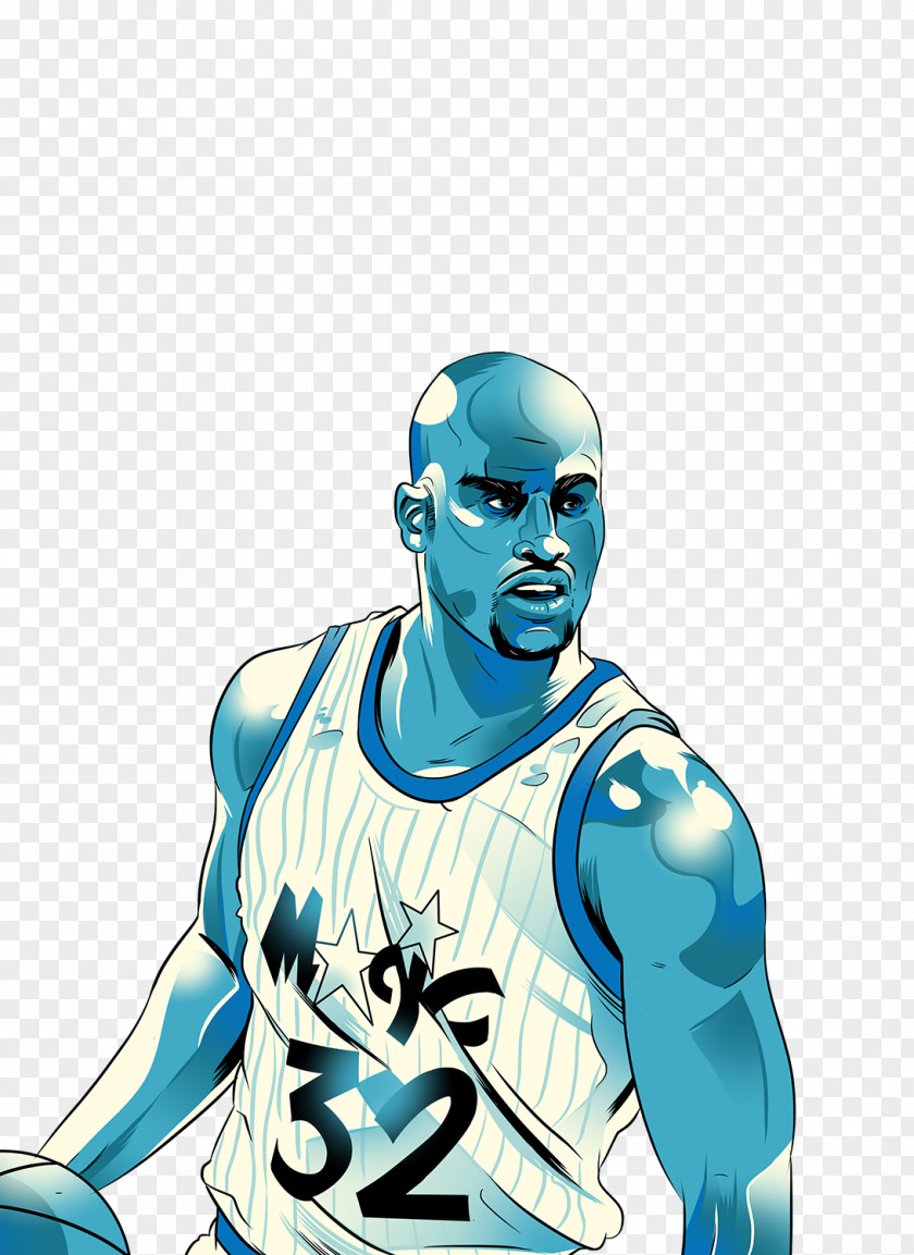 Orlando Magic Shaquille O'Neal Miami Heat Blue Chips NBA PNG